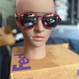 Ray-Ban Black and Red Sunglasses